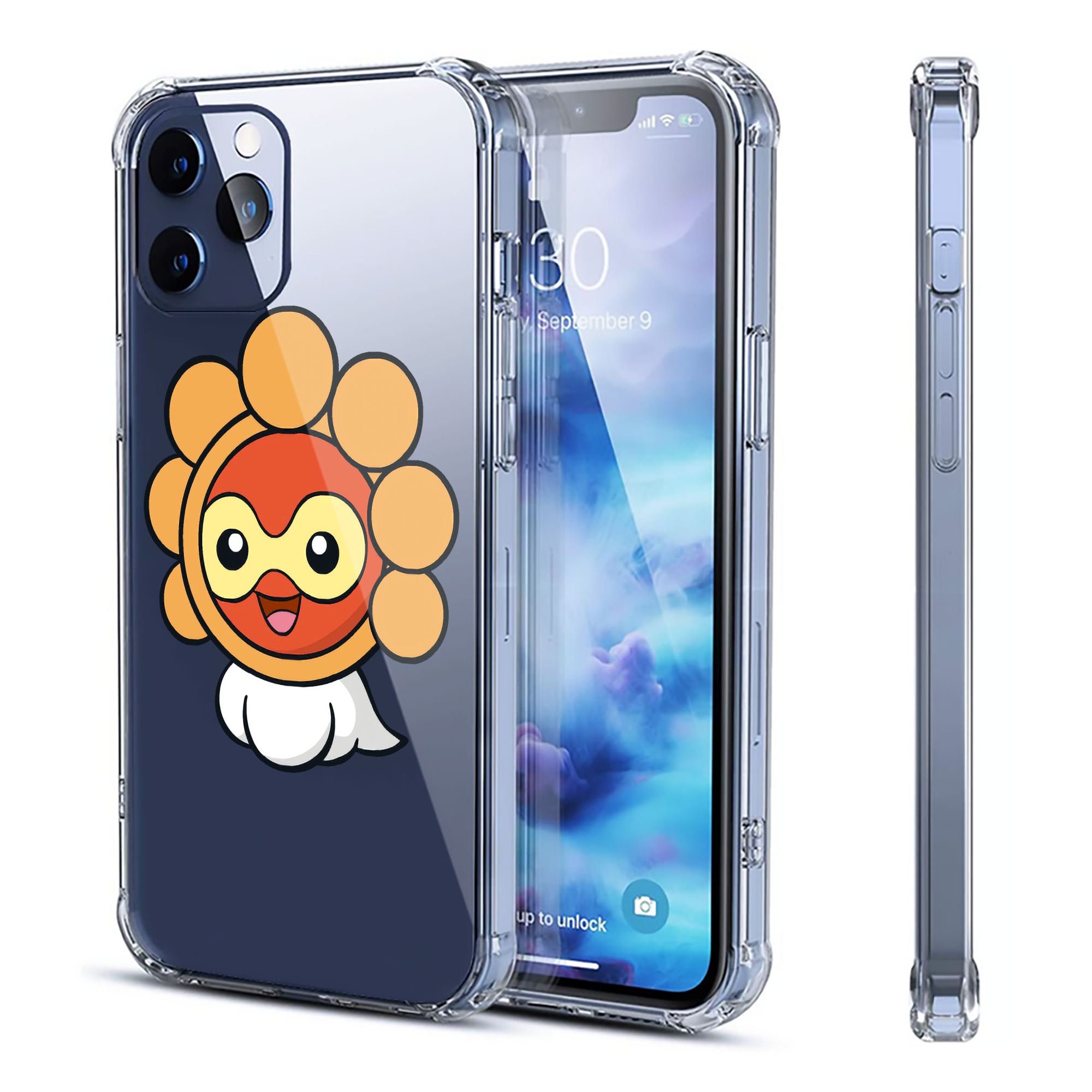 （画像用） ポケットモンスター Pokémon 【iPhone 12シリーズ対応】透明スマホケース（クリアソフトケース）